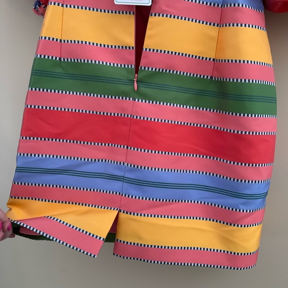 Antonio Melani The Nat Note -multicolor striped mini dress with puff sleeves 2 - Picture 10 of 15